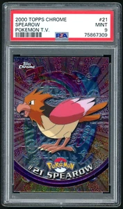 PSA 9 Topps Chrome Series 1 Spearow #21 Pokemon Cards 2000 🔥 - Picture 1 of 2
