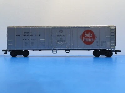 HO Scale “Swift Refrigerator” 50' Box Car / 4244 Bachmann / Silver & Brown #9 - Image 1 of 4