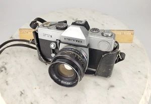 Vintage Petri FT II Silver Manual Focus 35mm SLR Film Camera With Case - Picture 1 of 12