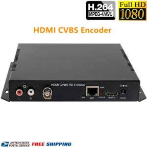 HDMI CVBS HD Encoder H.264 IP Streaming Encoder AV RCA SD Video Audio Encoder - Picture 1 of 3