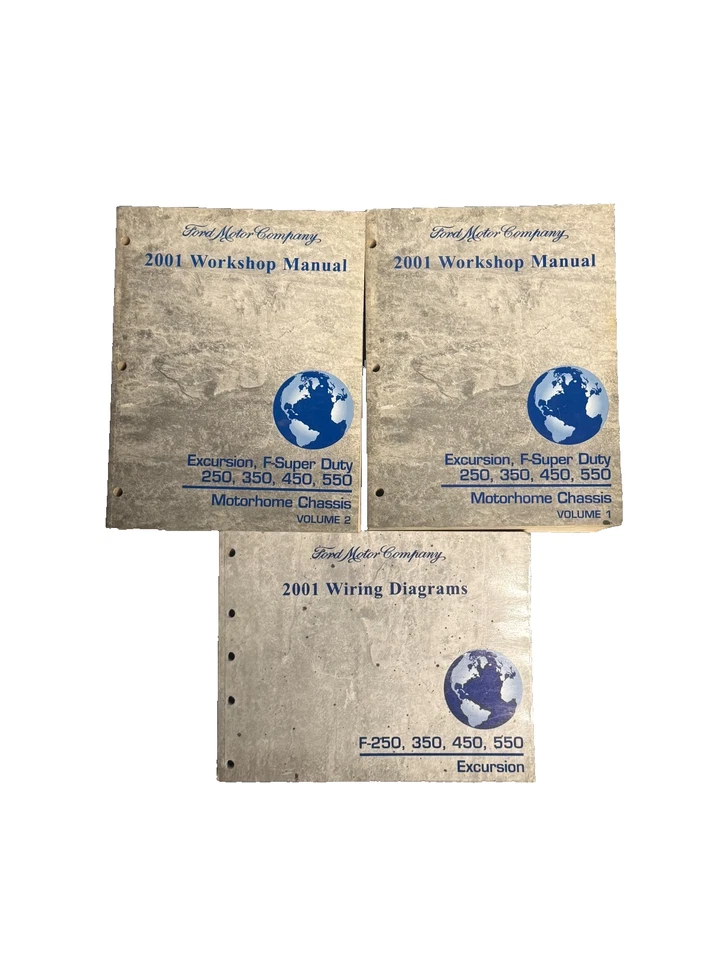 2001 FORD TRUCK F250 F350 F450 F550 SUPER DUTY Service & Wiring Diagrams Manual - Image 1 of 1