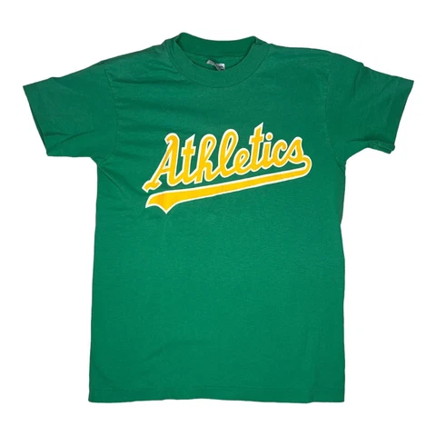 Vintage Oakland Athletics Kids Youth T-Shirt Size Medium Single Stitch Made USA Cover