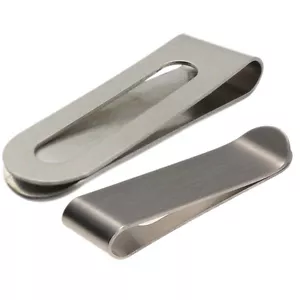 Mini Stainless Steel Slim Money Clip Purse Wallet Credit Card ID Holder Fad ~vm - Picture 1 of 5
