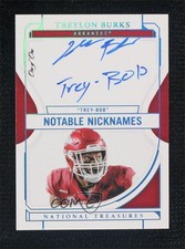 2022 National Treasures Collegiate Platinum 1/1 Treylon Burks Rookie Auto RC sc2