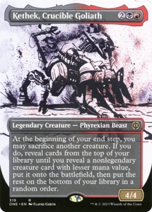x1 Kethek, Crucible Goliath ONE MTG 319/271 BORDERLESS SHOWCASE RARE M/NM 1x - Picture 1 of 1