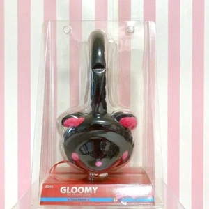 Gloomy Headphones Chax GP Face Black Pink Kawaii Character Taito bloody Bear JP - Picture 1 of 24