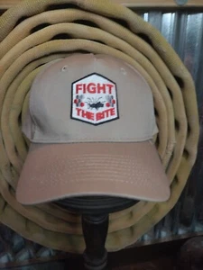 ORKAN Fight the Bite Snapback Hat PORT & COMPANY blank/ tan advertising ball cap - Picture 1 of 14