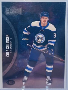 Cole Sillinger 2021-22 Skybox Metal Universe RC #161 Columbus Blue Jackets - Picture 1 of 2