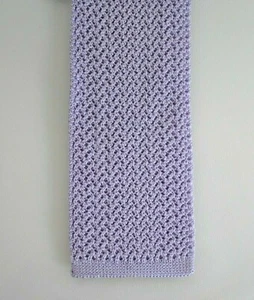 ποΈ Authentic TOM FORD Lavender 100% SILK KNIT Slim Skinny Neck Tie - Picture 1 of 6