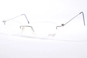 Davidoff JV278 Gray Square Rimless vintage Men’s new glasses with Clear Lenses - Picture 1 of 4