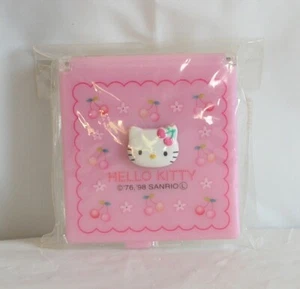 Hello Kitty Japón Espejo Estuche Compacto Flor de Cerezo De Colección Sanrio 1999 Nuevo en Paquete - Imagen 1 de 3