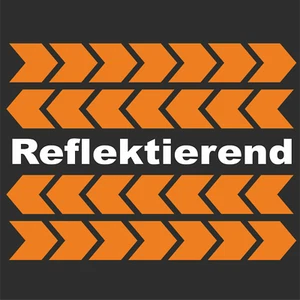 4 Aufkleber 125mm Reflektierend Fahrrad Passt für ktm orange Helm Felgenrand Rad - Bild 1 von 1