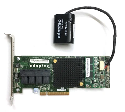 Adaptec ASR-71605 16 Ports 2274400-R Raid Card 1GB Cache & BBU Battery US seller - Image 1 of 4