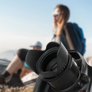 Easy Installation Snap On Camera Lens Hoods For Cameras Prevents Reflection - Picture 1 of 14