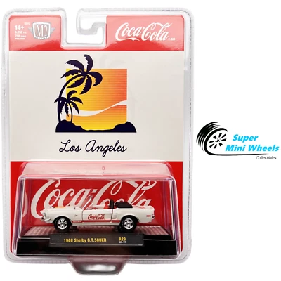 M2 Machines 1:64 Coca Cola 1968 Shelby G.T. 500 KR White - Image 1 of 2