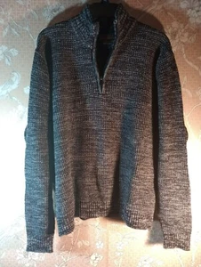 Vtg Northwest Territory quarter zip waffle knit pullover sweater size large men' - Picture 1 of 10