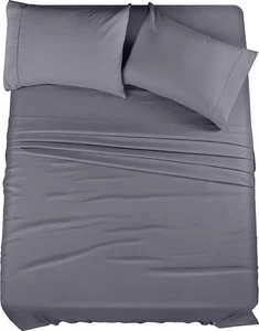 Utopia Bettwäsche Queen Laken Set - 4 Stück Bettwäsche für Queen Size Bett, weich und - Bild 1 von 12