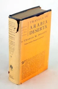 Charles Doughty T E Lawrence Travels in Arabia Deserta 1 Volume Thin Paper HC DJ - Picture 1 of 10