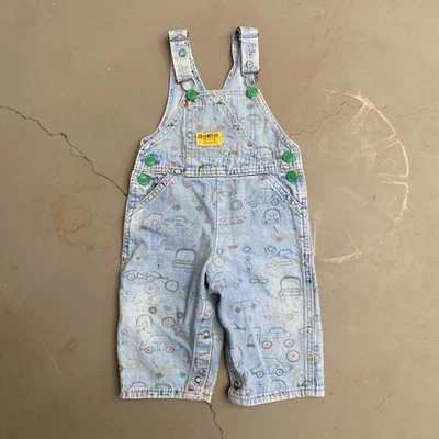 Mono de coches para niños OshKosh de los años 70/80 hecho en EE. UU. 12 M Foto 1 de 4