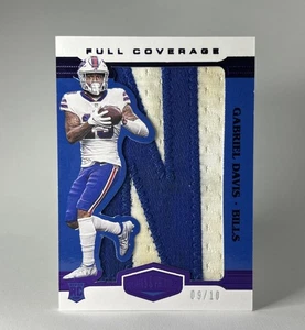 2020 Panini Plates & Patches Full Coverage Gabriel Davis #FC41 Purp /10 RC Patch - Picture 1 of 11