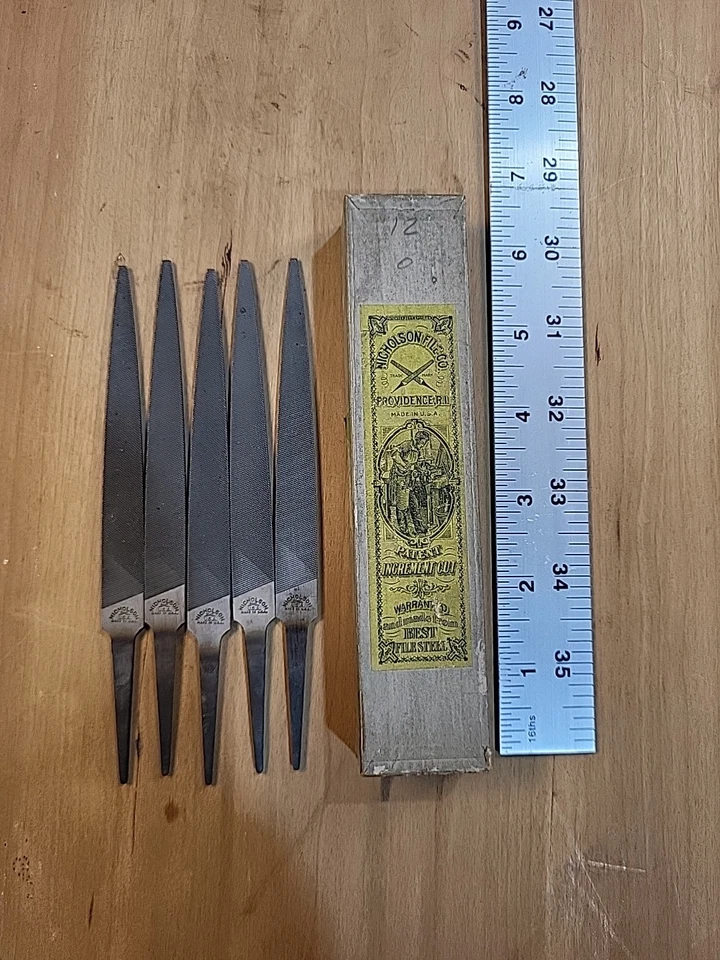 复古 Nicholson 5 - 4 英寸混蛋文件 - 美国制造手工文件 — 第 1/4 张图片