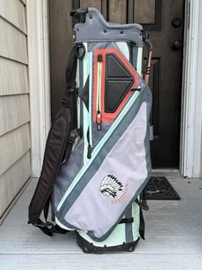 Titleist Golf Players 5 Stand Bag Blue Teal Orange 5-Way Roxiticus Club Logo - Picture 1 of 9