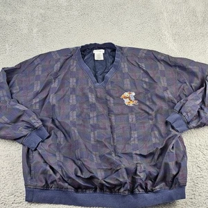Vintage Disney Jacket Mens XXL Plaid Winnie the Pooh Tigger Golf Windbreaker - Picture 1 of 9