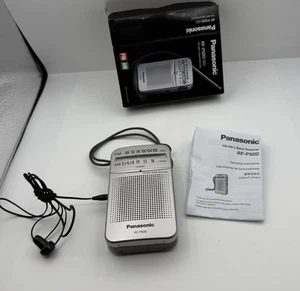 Panasonic Pocket AM/FM Radio Silver RF-P50D - Tested & Working Like New - Picture 1 of 17