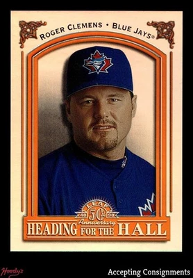 Leaf Heading for the Hall #6 1998 Roger Clemens 0234/3500 Blue Jays Foto 1 de 2