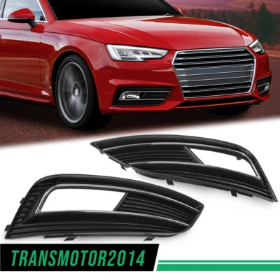 Fog Light Grille Cover Left & Right LH RH Fit For 2013-2016 Audi A4 Quattro New Foto 1 de 4