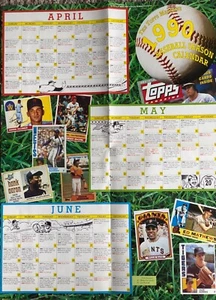 1990 Topps Magazin Baseball Kalender, Mantle, Ryan, Brett, Mays, Killebrew, Yaz - Bild 1 von 2