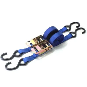 Bikeit Ratchet Straps, High Quality Motorcycle / Motorbike Tie Down Straps 5m - Picture 1 of 3