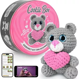 Crochet Kit for Beginners - Learn to Craft Stuffed Animals - Knitting Gift - Picture 1 of 5