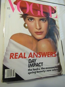 Vogue Magazine March 1988 Stephanie Seymour by Avedon No Label BEST PRICE ON EB - Picture 1 of 1