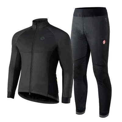 ROCKBROS Winter Fahrradjacke Hose Set Anzug Warm Winddicht Radhose Sports Jersey - Bild 1 von 4