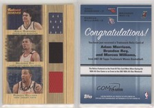 2007-08 Trademark Moves Triple Relics Brandon Roy Adam Morrison Marcus Williams