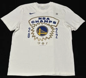 Nike Golden State Warriors 2022 NBA Finals Champion Roster T-Shirt White L NWT - Picture 1 of 9