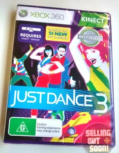 Just Dance 3 Xbox 360 Kinect NEW RARE AUS PAL Dancing Game Pop Music X3 Console - Picture 1 of 4