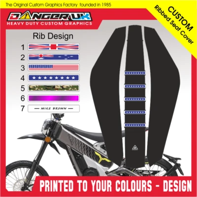 Ribbed Talaria XXX Seat Cover Gripper with custom ribs - Image 1 of 3