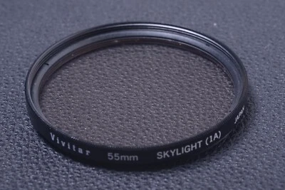 ✅ VIVITAR SKYLIGHT 1A 55MM FILTER GENUINE LENS OR CAMERA SCREW IN 13-3 - Image 1 of 2