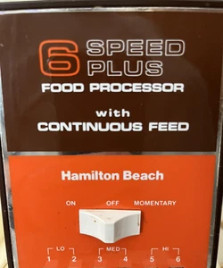 VTG Hamilton Beach Scovill 6 Speed Plus Food Processor 712 Replacement Parts - Picture 1 of 11