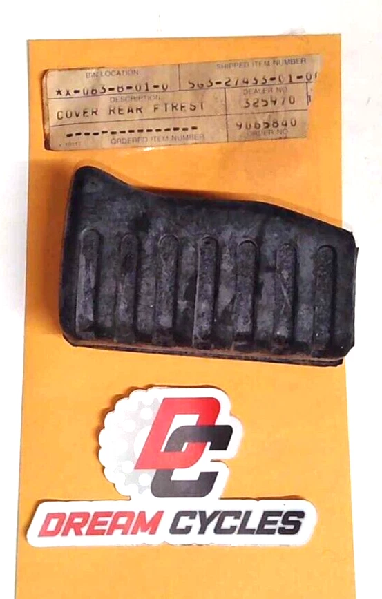 Cubierta de reposapiés trasero derecho Yamaha genuina nueva de stock Riva 50 1984 Riva 80 1983-1987 Foto 1 de 1