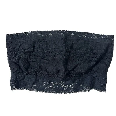 Bralette Bandeau de Encaje Sin Tirantes Top Tubo Negro PEQUEÑO Intimately Free People Foto 1 de 4