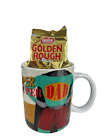 39602 Super Duper Dad Ceramic Coffee Mug + 14 X Golden Rough 20G Chocolate