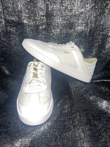 OLUKAI Kilea White Leather Low Top Lace Up Casual Sneakers Size 11 - Picture 1 of 7