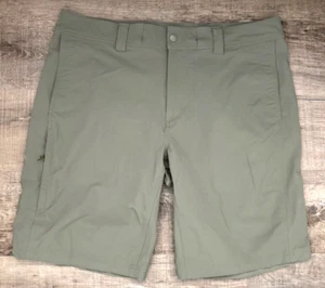 REI Coop Screenline Shorts Leg Pocket Vented Crotch Stretch Panels Green (38x11) - Picture 1 of 13