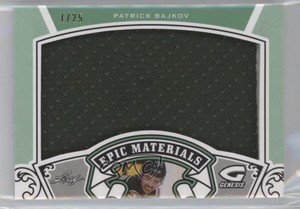 2016 Leaf Genesis Epic Materials Green /25 Patrick Bajkov #EM-60