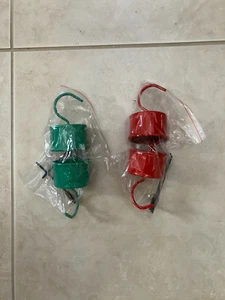4 Metal Ant Moats for Hummingbird Feeders Red/Green  Ant Guard with brushes - Picture 1 of 1