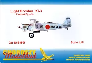 Choroszy Models 1/48 KAWASAKI Ki-3 TYPE 93 Japanese Light Bomber - Picture 1 of 6