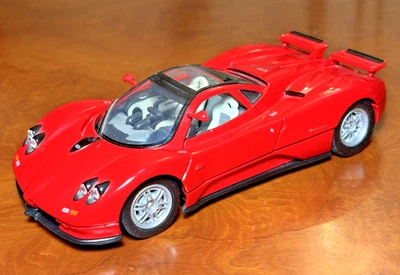 MOTORMAX PAGANI ZONDA C12 ROJO 1:24 DIECAST MODELO COCHE 7 - MUY LIMPIO Foto 1 de 4
